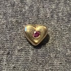 Vintage Puffy Heart 14k Yellow Gold Pendant — photo 7