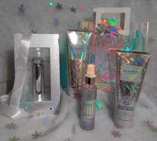 Bath & Body Works Platinum Eau De Parfum 3.4 Oz & 3 pc gift set