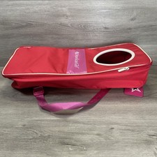 American Girl Doll Carry Bag Storage Backpack Travel Tote Luggage Pink READ