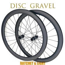 Carbon Gravel Bike Wheelset Disc Brake Tubeless 700c 30mm Wide 30-55mm Deep