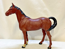 Hubley Cast Iron Heavy Cast Iron Thoroughbred Door Stop Horse Vtg Over 6 Pounds