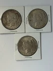 Peace 90% Silver Dollar Lot Of 3 1924 1925 1926 P $3 Face Bullion