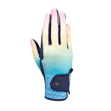Hy Unisex Adult Ombre Riding GlovesL Navy/Pastel  BZ4809