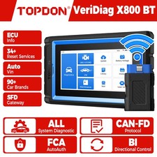 2026 NEW! TOPDON VeriDiag X800 BT OBD2 Scanner 34+ Resets Bi-Directional Tools