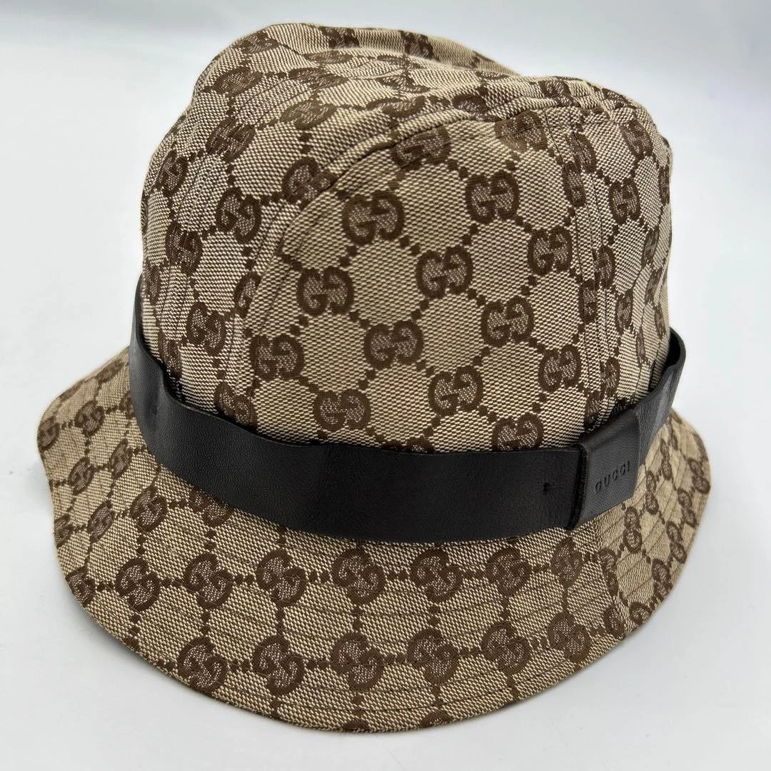 ⭐大きいサイズ美品⭐GUCCI gg キャスケット ダークブラウン ⭐大きい