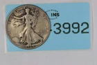1938-D 50C WALKING LIBERTY SILVER HALF DOLLAR RAW-3992