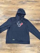 Men  s Blue Houston Texans NFL Logo Hoodie Sweatshirt Size L