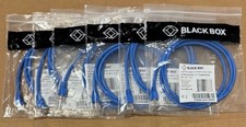 Black Box EVNSL641 Cat.6 UTP Cable RJ-45 Male 5ft Blue - Lot of 6 Ships FREE US