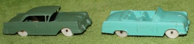 F&F Mold and Die Works 1950s Ford Fairlane, Sunliner Post Cereal Toy Car Lot/2