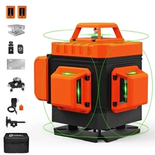 Laser Level Kit 16 Line Self Leveling 4x360° Cross Line HARDELL w/Remote $34.99
