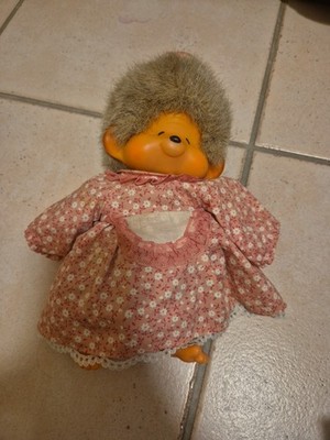   Original Monchhichi Oma / Omi  22cm 1974 Sekiguchi 