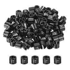 175Pack Clothes Hanger Marker 1T Black Colored Hanger Sizer Garment Tag