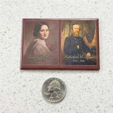 President Rutherford B Hayes Lucy Webb Hayes Souvenir Magnet #52815