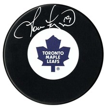 Tom Fergus Autographed Toronto Maple Leafs Puck NO TARIFFS
