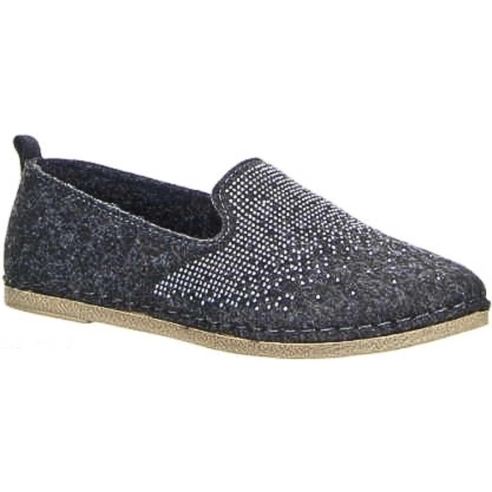 Vista Damen Hausschuhe Filz mit Strass | bequem & leicht | Slip-On | Grau 36–42 - Bild 1 von 1