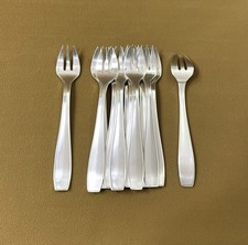 12 fourchettes à huitre CHRISTOFLE modèle ATLAS métal argenté Couvert 14,8 cm