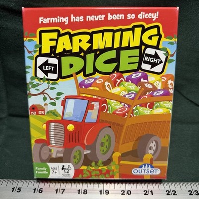 Outset Media Board Game - Farming Dice - Farmer - 2015 - Complete - Ships Free