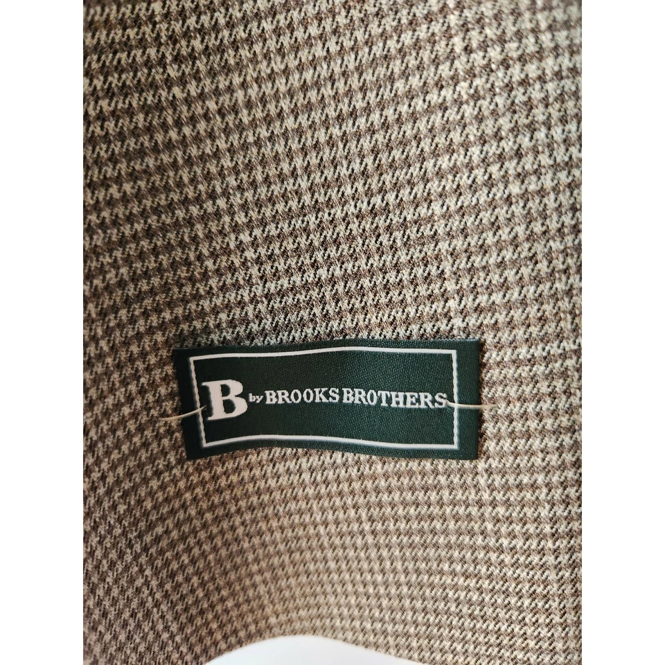 NUEVO CON ETIQUETAS Brooks Brothers Big Boy's Blazer Traje Chaqueta Marrón Crema 18R Foto 4 de 4