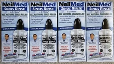 (4) NeilMed Sinus Rinse Starter Kits- 4 Bottles & 4 Premixed Packets Expire 2028