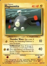 Magnemite Base Set - 53/102 Pokemon Card LP