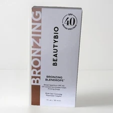 NIB BEAUTYBIO : Bronzing Blendrops SPF 40 Priming Drops - 1 fl. oz.   EXP 5/26