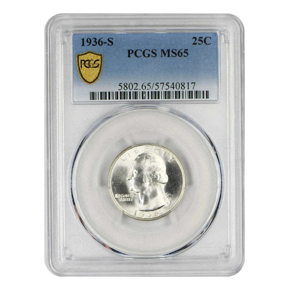 1936-S Washington Quarter PCGS MS-65 - Image 3 of 4