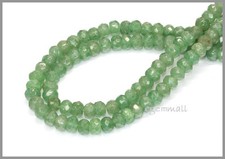 Green Aventurine Faceted Rondelle Beads 6mm 78140