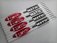 24 "I LOVE MATH" Personalized Pencils