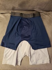 All In Motion Boys Youth Boxer Briefs Underwear 2-Pack Mesh Fly Front Med 8-10 