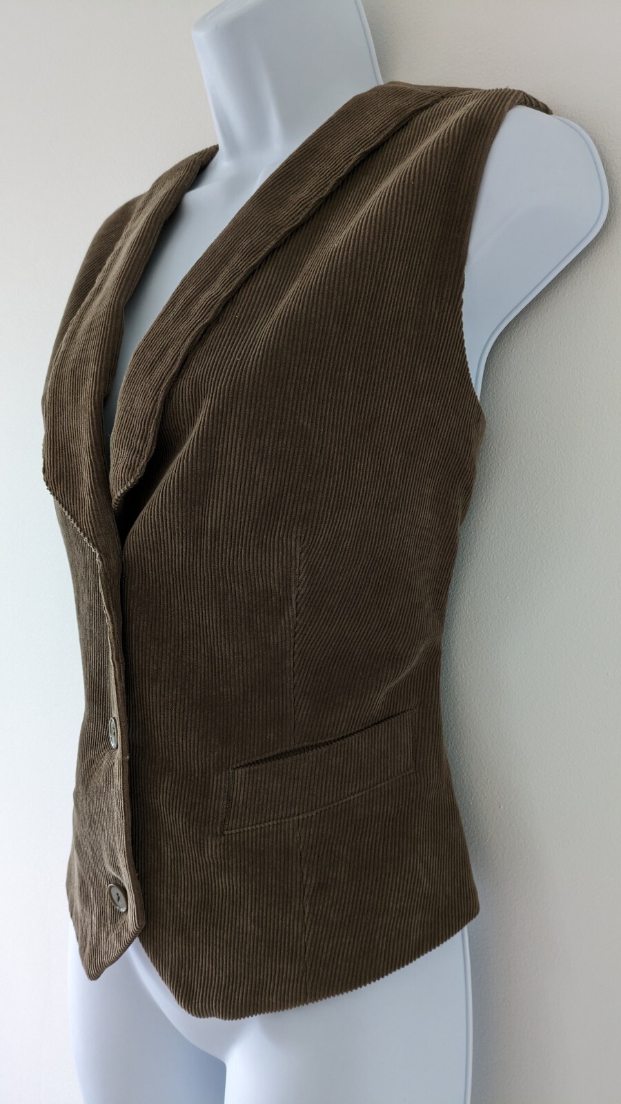 Ladies Brown Corduroy TOAST 100 Cotton Fitted Waistcoat UK 10 eBay