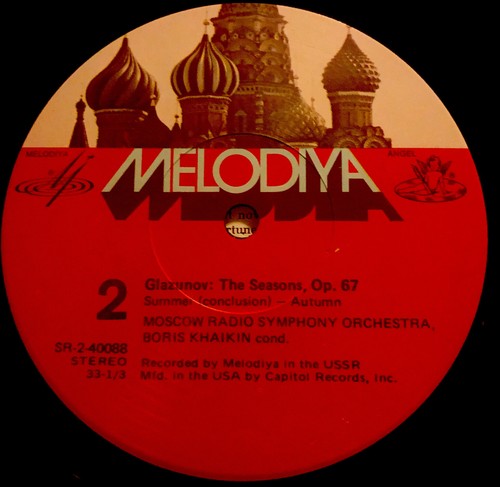 Glazunov The Seasons Complete Ballet LP Boris Khaikin Moscow Symphony Orchestra - Picture 4 of 4