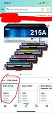 215A Toner Cartridges Replacement for HP 215A 215A Toner Cartridges 4 Pack,Wo...