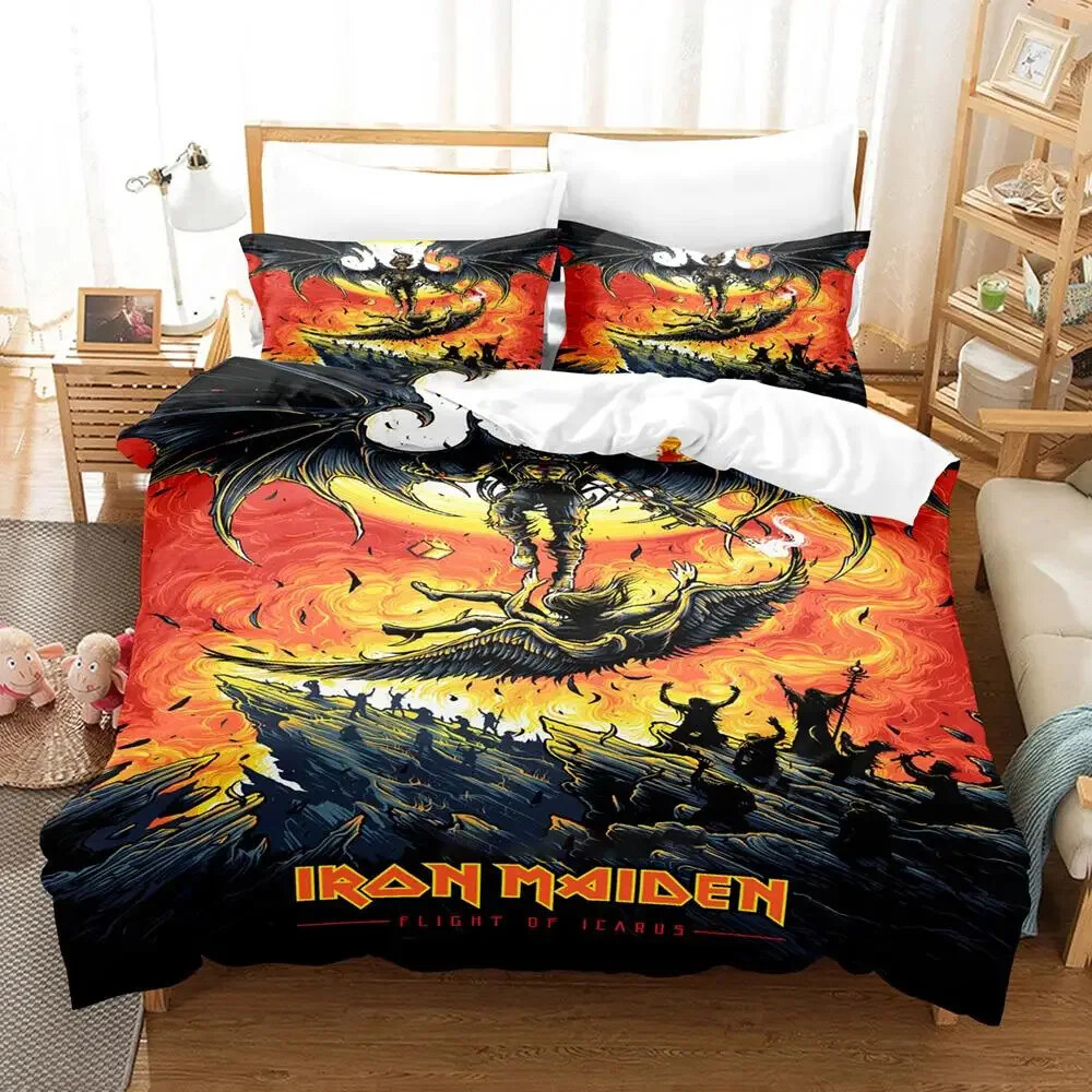 Fünf Stück Iron Maiden Eddie inspirierte Weihnachtsschmuck Set