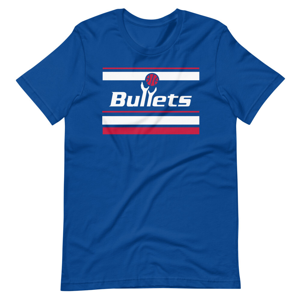 WASHINGTON BULLETS Vintage Style Basketball Tee Short-Sleeve Unisex T-Shirt