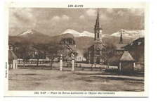 05 GAP PLACE DU BARON LADOUCETTE ET EGLISE DES CORDELIERS