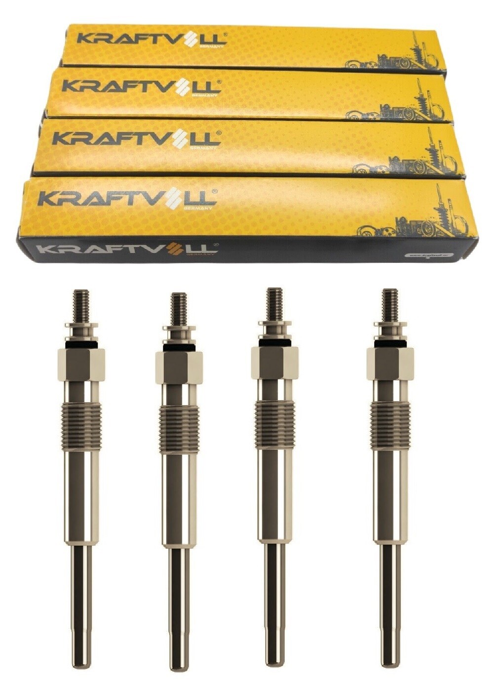 4X Glow Plugs Heater 11V For Citroen Berlingo Peugeot Partner 5960.F6