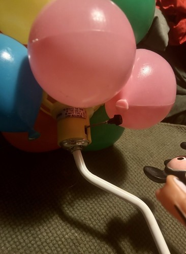 Vintage Underwriters Laboratories Lampada a palloncino Topolino & Plutone FUNZIONA! - Foto 8 di 10
