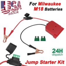 For Milwaukee M18 Battery Jump Starter Adapter For Jump Starting Car Mower Boat
