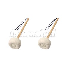 2x Gong Mallet 80mm Felt Head for Playing Gong other Percussion Instruments