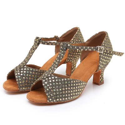Women Latin Dance Durable Ballroom Indoor Sole Girls Soft Sole Salsa Tango Shoes