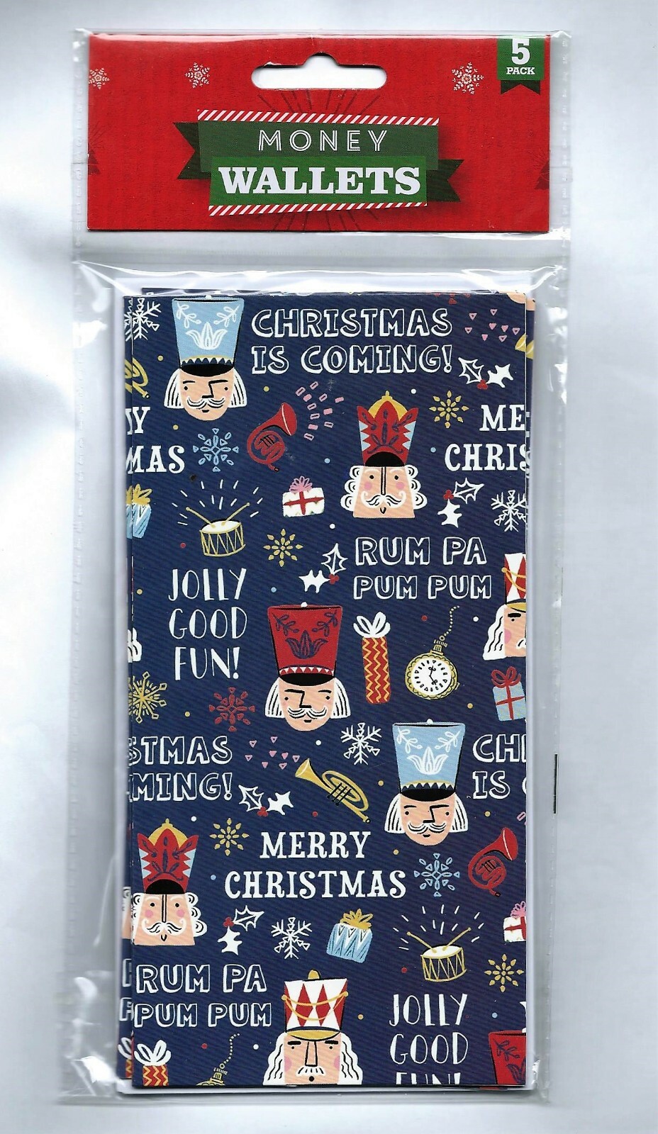 Christmas Money Wallet With Envelopes Pictorial 5 Pack Sealed
