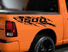 1500 Sticker-set Of Two Decal Compatible With Dodge Ram Pick Up Truck 1500 Sticker-set Of Two Decal Compatible With Dodge Ram Pick Up Truck