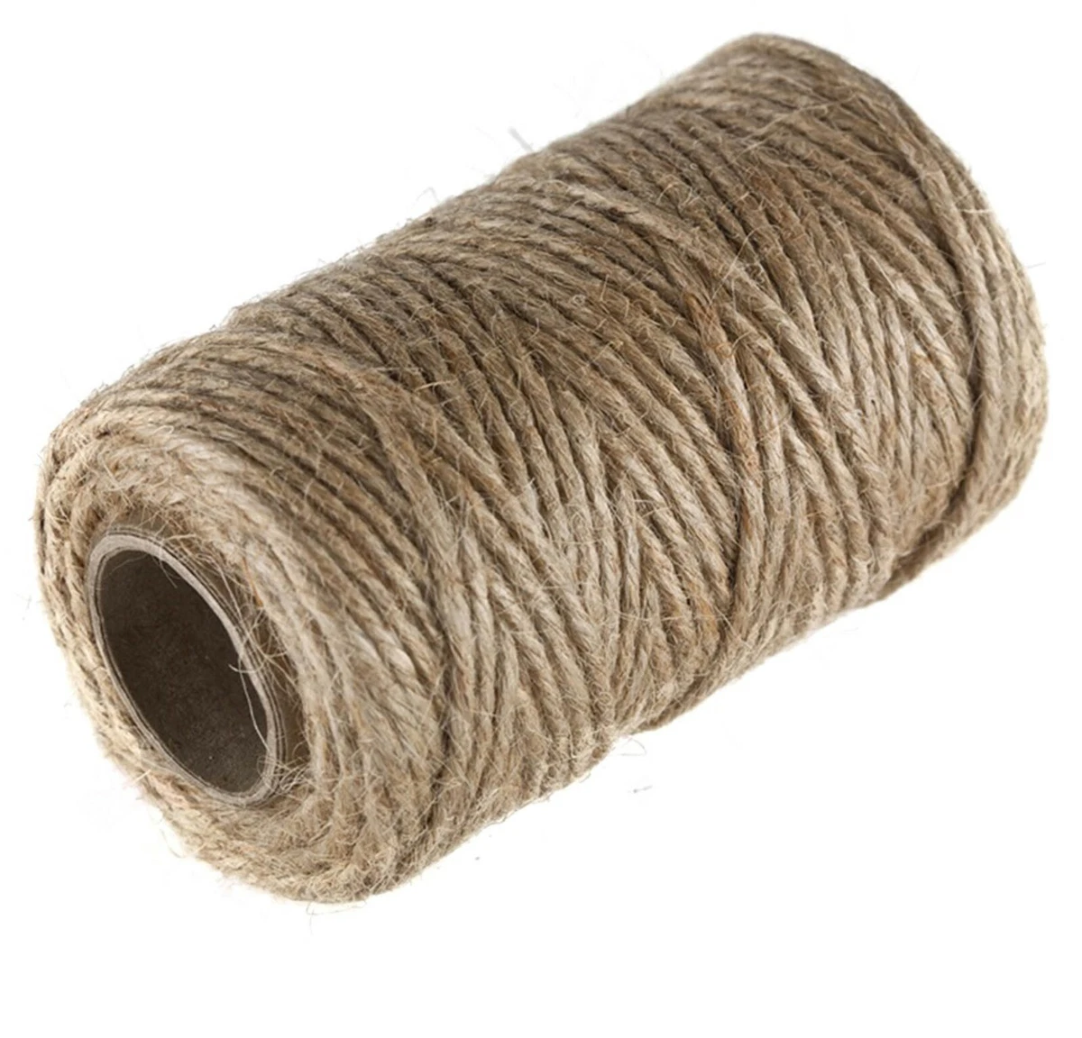 100% Natural Jute String Brown Shabby Rustic Twine Thick String Shank Craft  3PLY