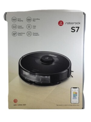 MaxV plus Roborock S7 Robot Vacuum Cleaner Works Fine Black