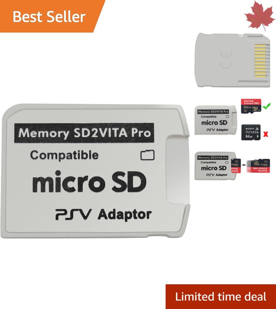 Universal SD2Vita Adapter for PS Vita 1000/2000/PlayStation TV