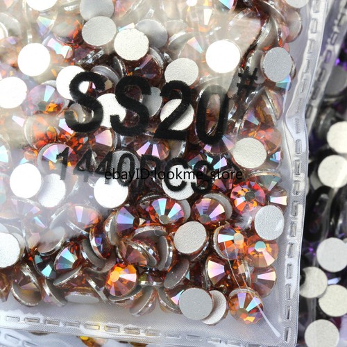 1440pcs 5mm ss20 Crystal Glass Flatback Rhinestones Gems Nail Art Crafts Beads - Picture 12 of 75