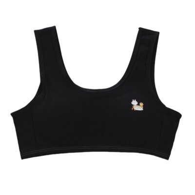 3 PACK GIRLS KIDS FIRST BRAS COTTON UNDERWEAR CROP TOP PLAIN SOFT AGE 12-15