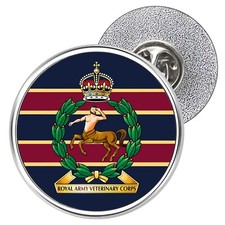 RAVC Metal Lapel Pin Badge 25mm - Royal Army Veterinary Corps Kings/Queens Crown