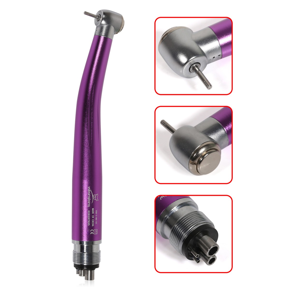 Dental NSK Style High Speed Push Button Standard Head Air Turbine Handpiece 4 Hole Chabm Black 5b4722b1e4b3fb2242ebde3e