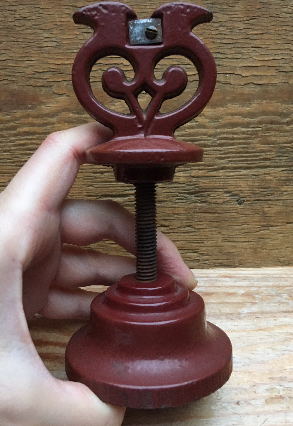 Vintage Cast Iron String Holder/Owl Design/R Welch Design/Victor, England/Red eBay